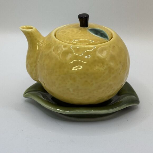 YUZU-shaped Soy-Sauce Jar Jug ARITA-ware 140ml Ceramic Japan - Picture 1 of 12